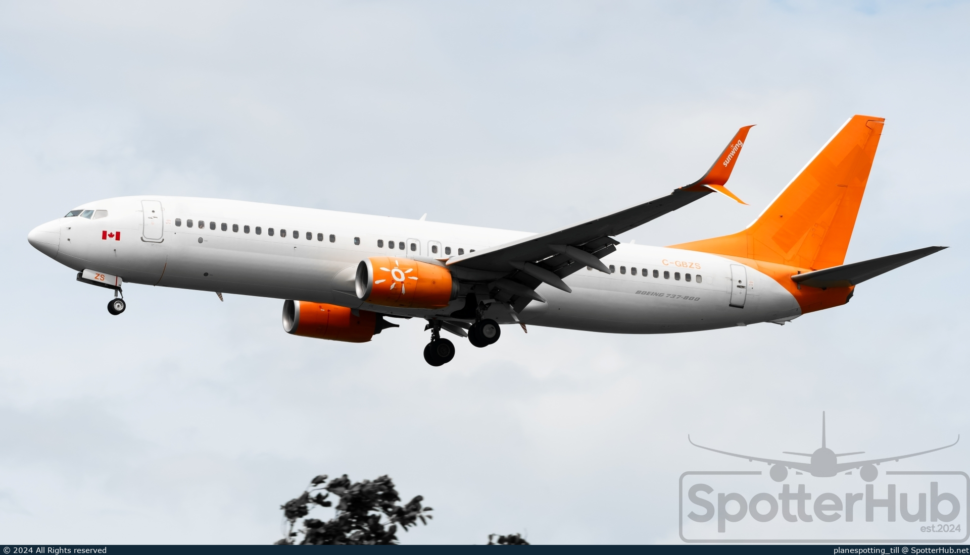 Photo of C-GBZS - Boeing 737-8SH operated by Sunwing Airlines