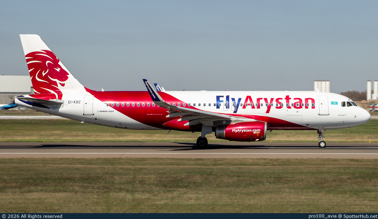 Photo of EI-KBZ - Airbus A320-232 operated by FlyArystan