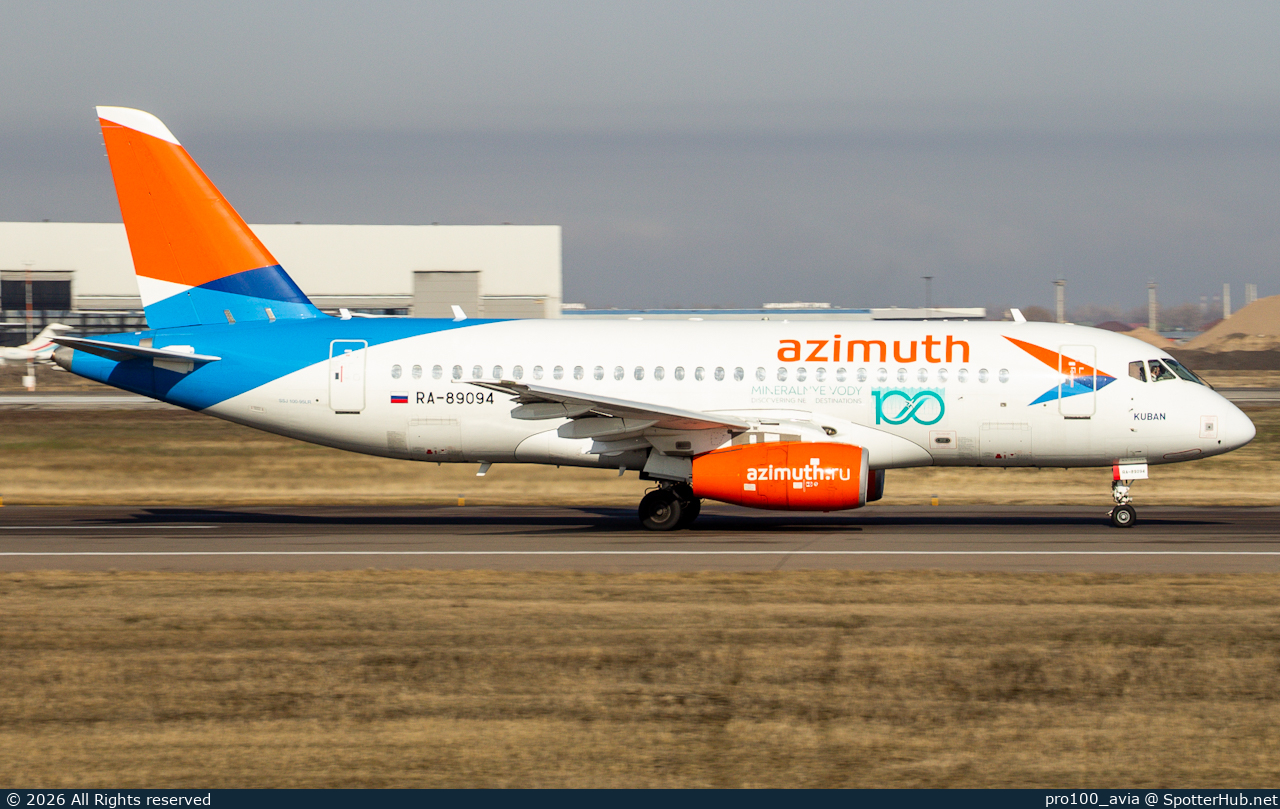Photo of RA-89094 - Sukhoi Superjet 100-95LR operated by azimuth