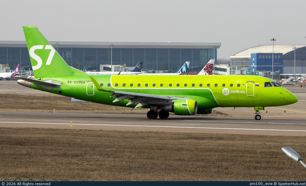 Photo of RA-02869 - Embraer ERJ-170LR operated by S7 Airlines