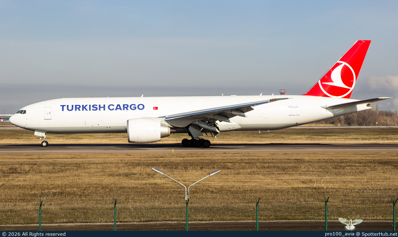 Photo of TC-LJY - Boeing 777-F operated by Turkish Airlines Cargo