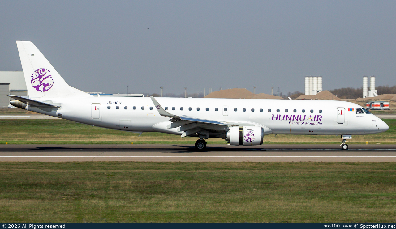 Photo of JU-1812 - Embraer ERJ-190LR operated by Hunnu Air