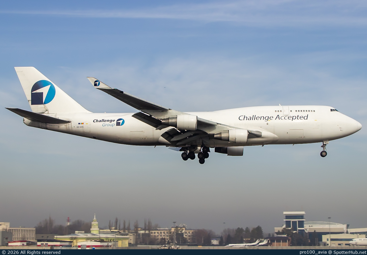 Photo of OO-ACE - Boeing 747-412(BCF) operated by Challenge Airlines BE