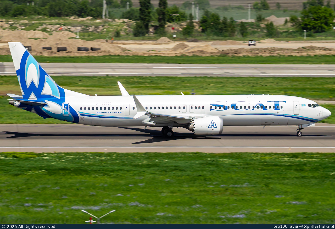 Photo of UP-B3727 - Boeing 737 MAX 9 operated by SCAT Airlines