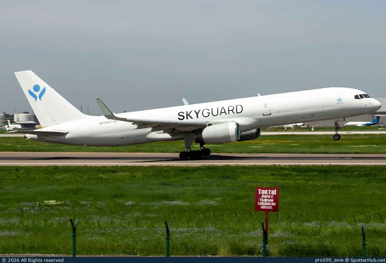Photo of UK75057 - Boeing 757-28A(PCF) operated by SkyGuard