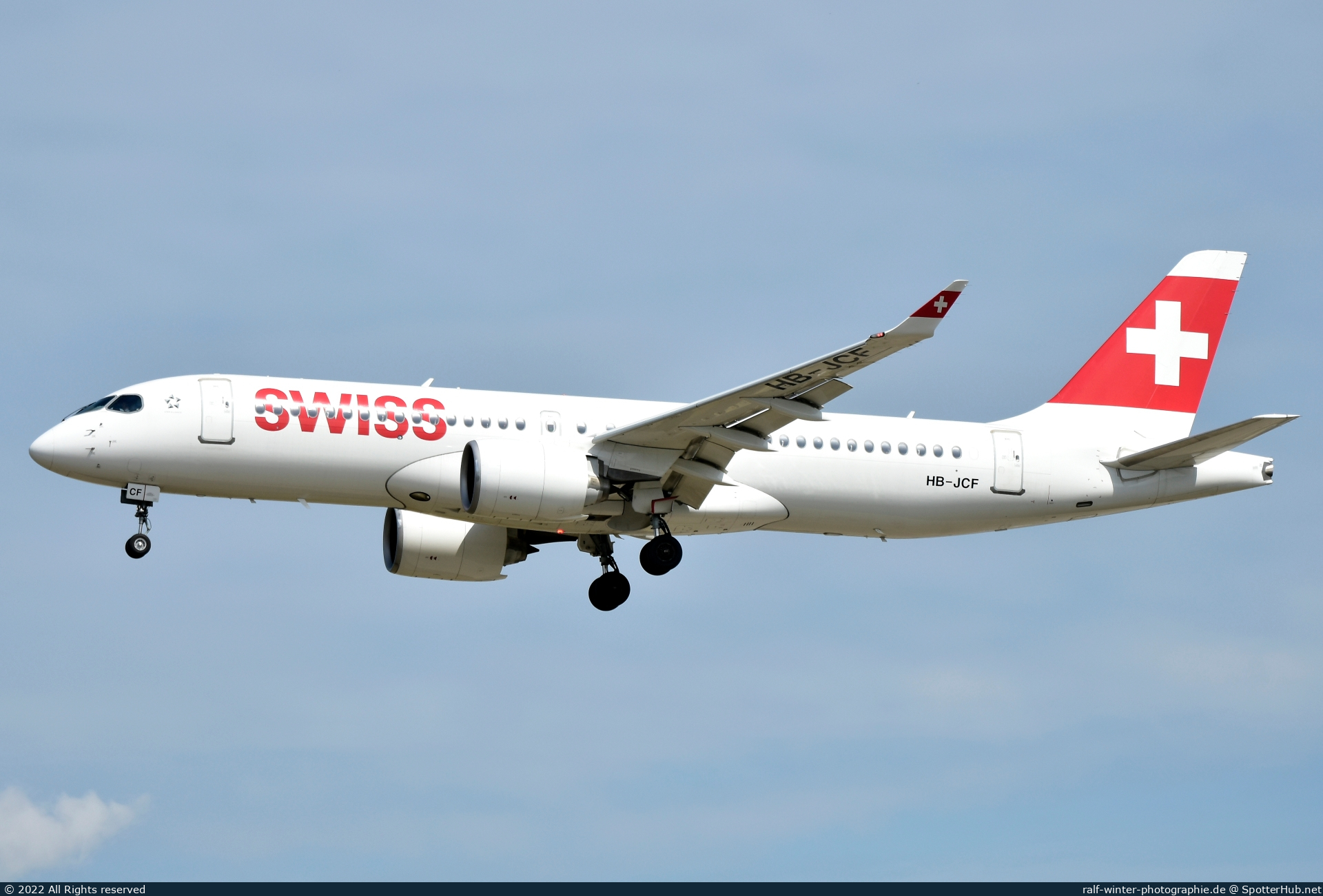 Photo of HB-JCF - Airbus A220-300 operated by Swiss International Air Lines