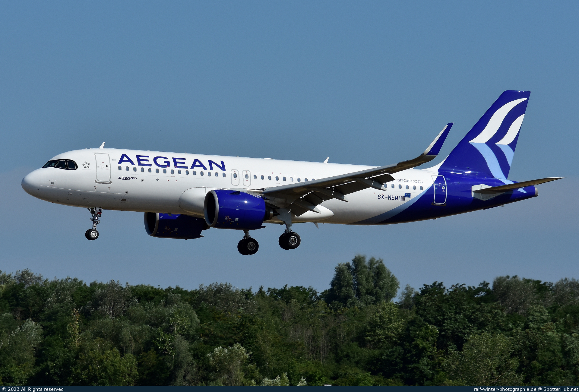Photo of SX-NEM - Airbus A320-271N operated by Aegean Airlines