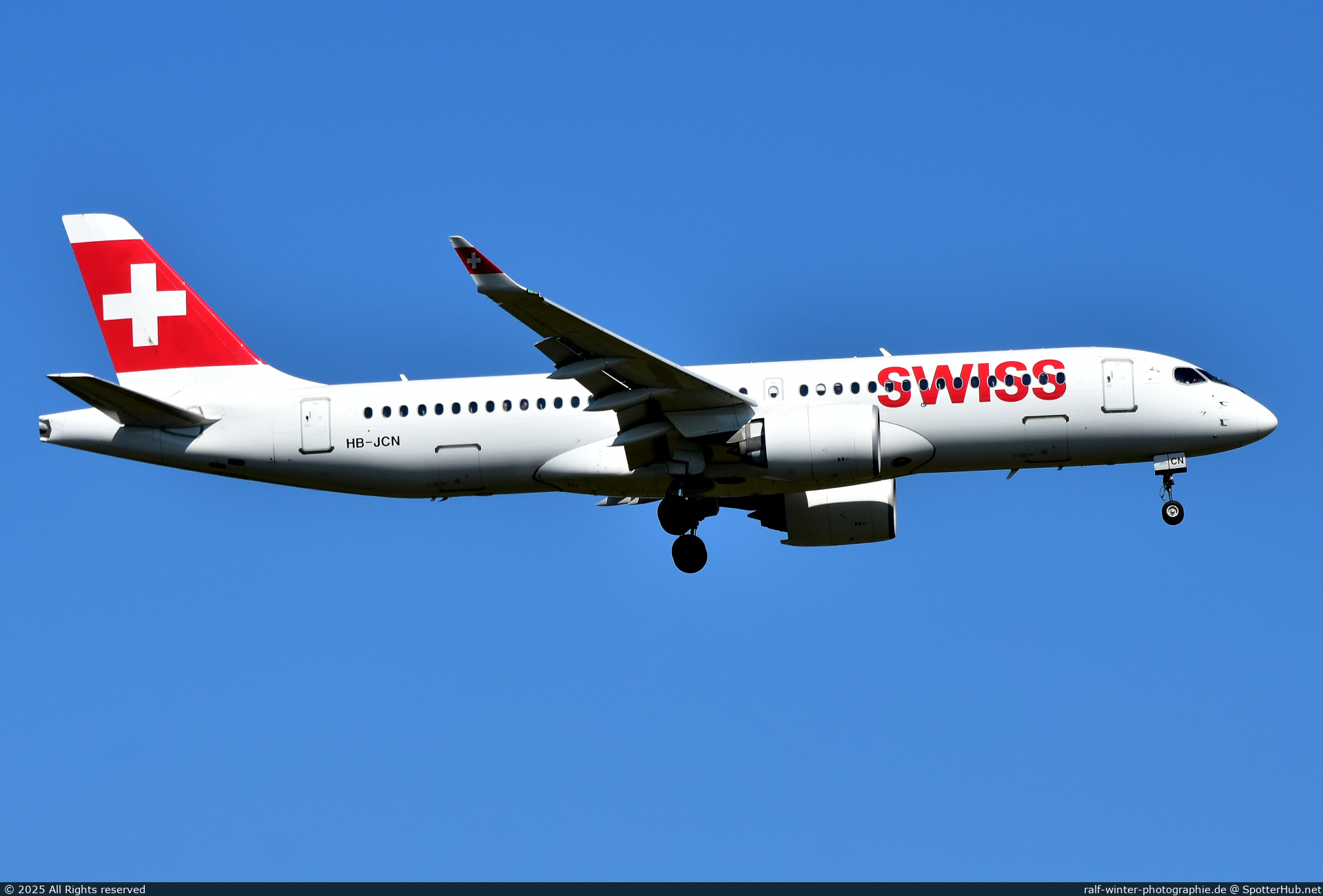 Photo of HB-JCN - Airbus A220-300 operated by Swiss International Air Lines