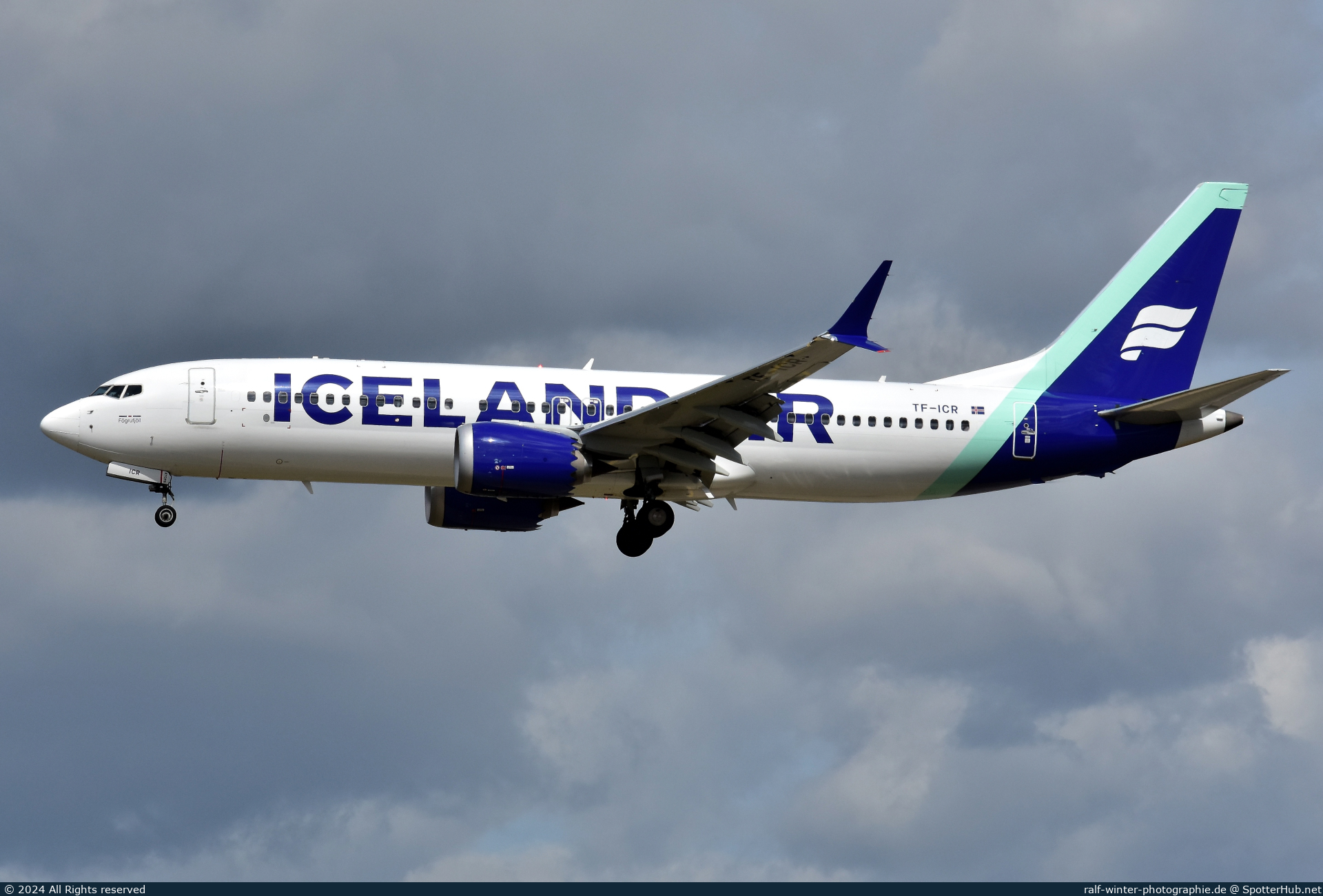 Photo of TF-ICR - Boeing 737 MAX 8 operated by Icelandair