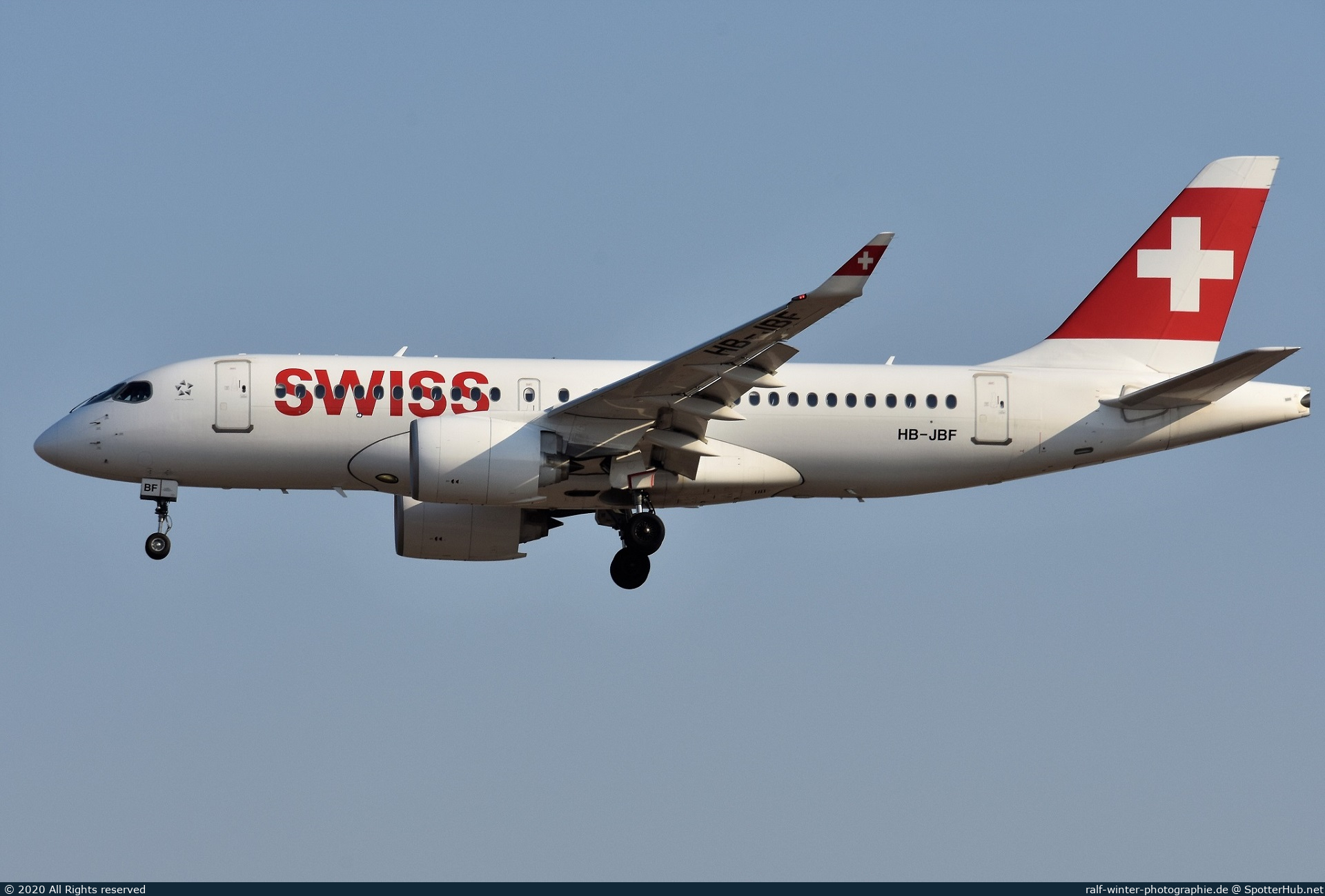 Photo of HB-JBF - Airbus A220-100 operated by Swiss International Air Lines