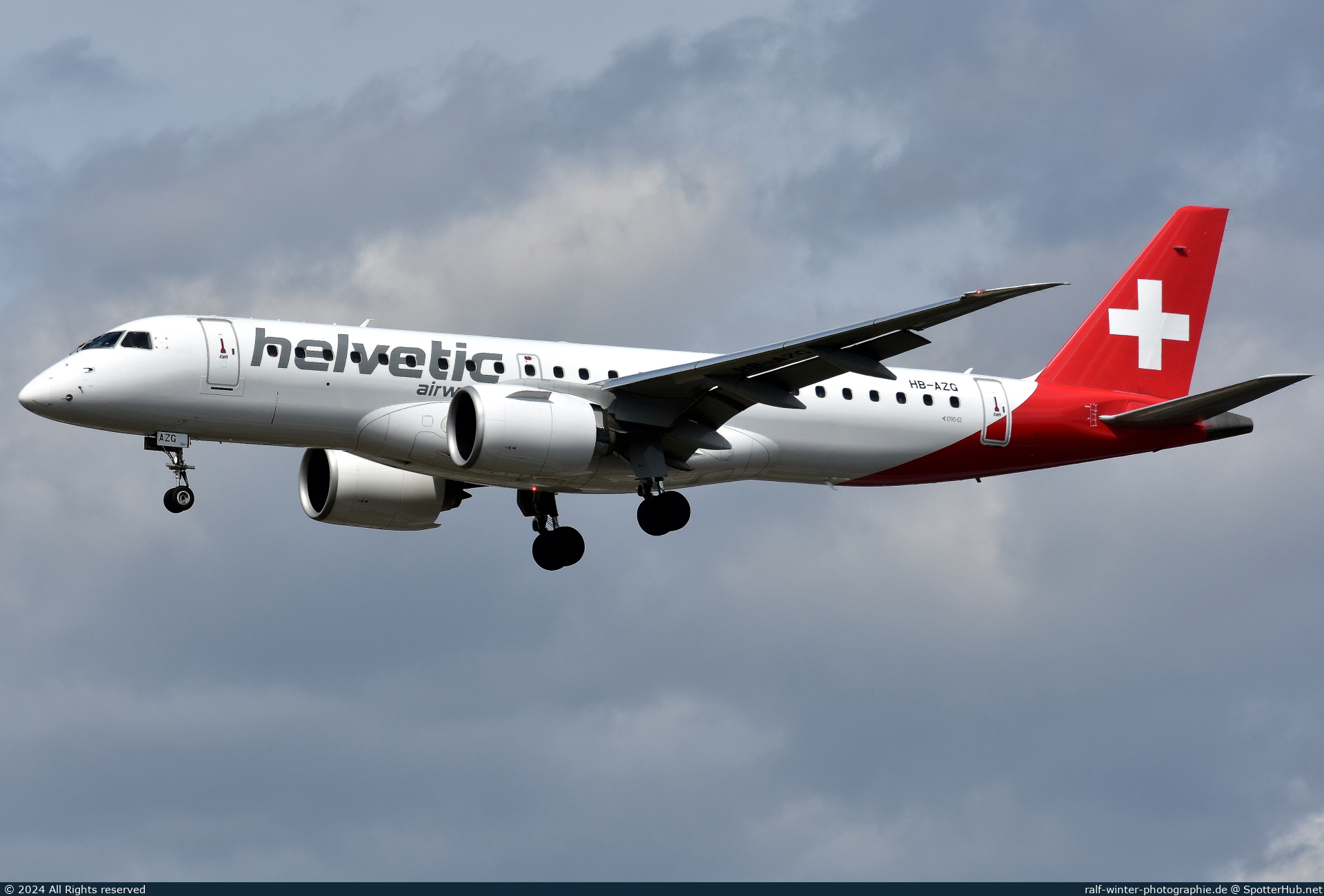Photo of HB-AZG - Embraer ERJ-190-E2 operated by Helvetic Airways