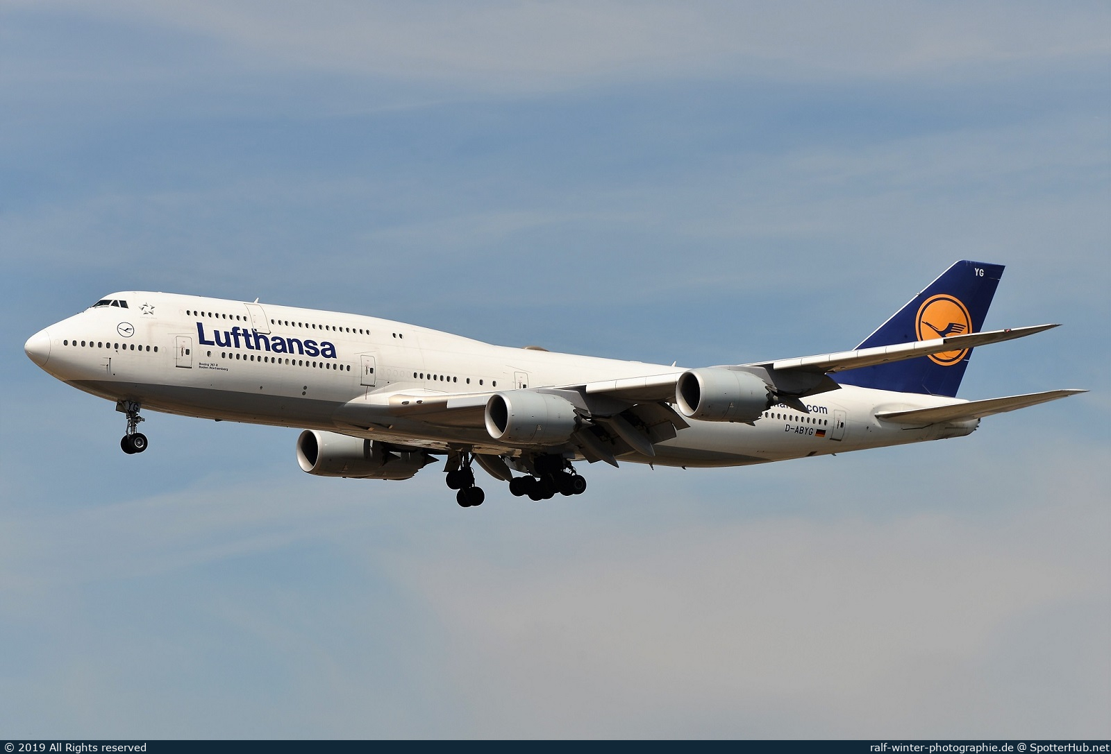 Photo of D-ABYG - Boeing 747-830 operated by Lufthansa