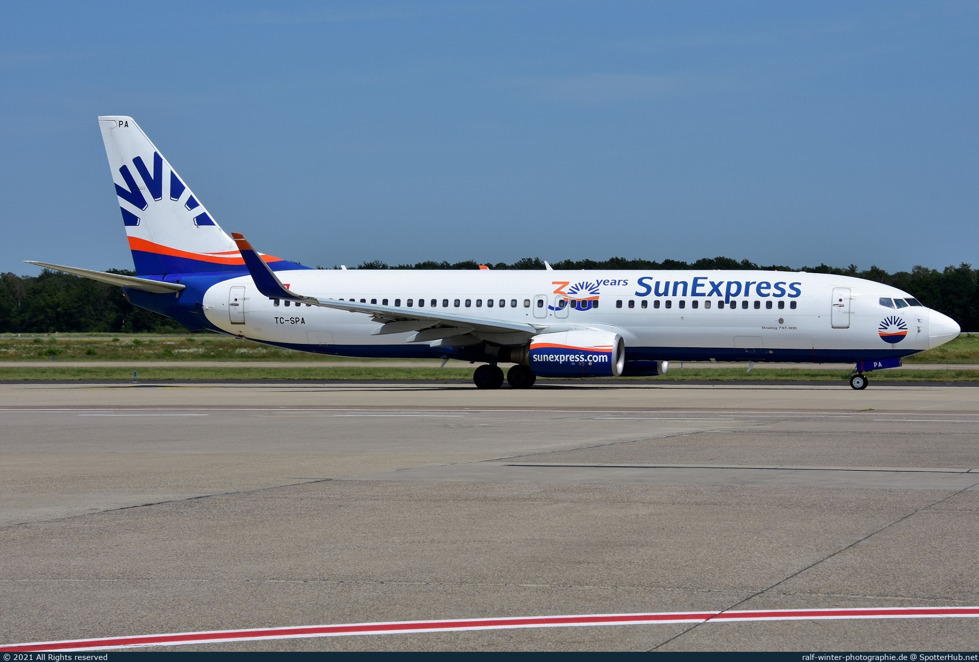 Photo of TC-SPA - Boeing 737-8HX operated by SunExpress