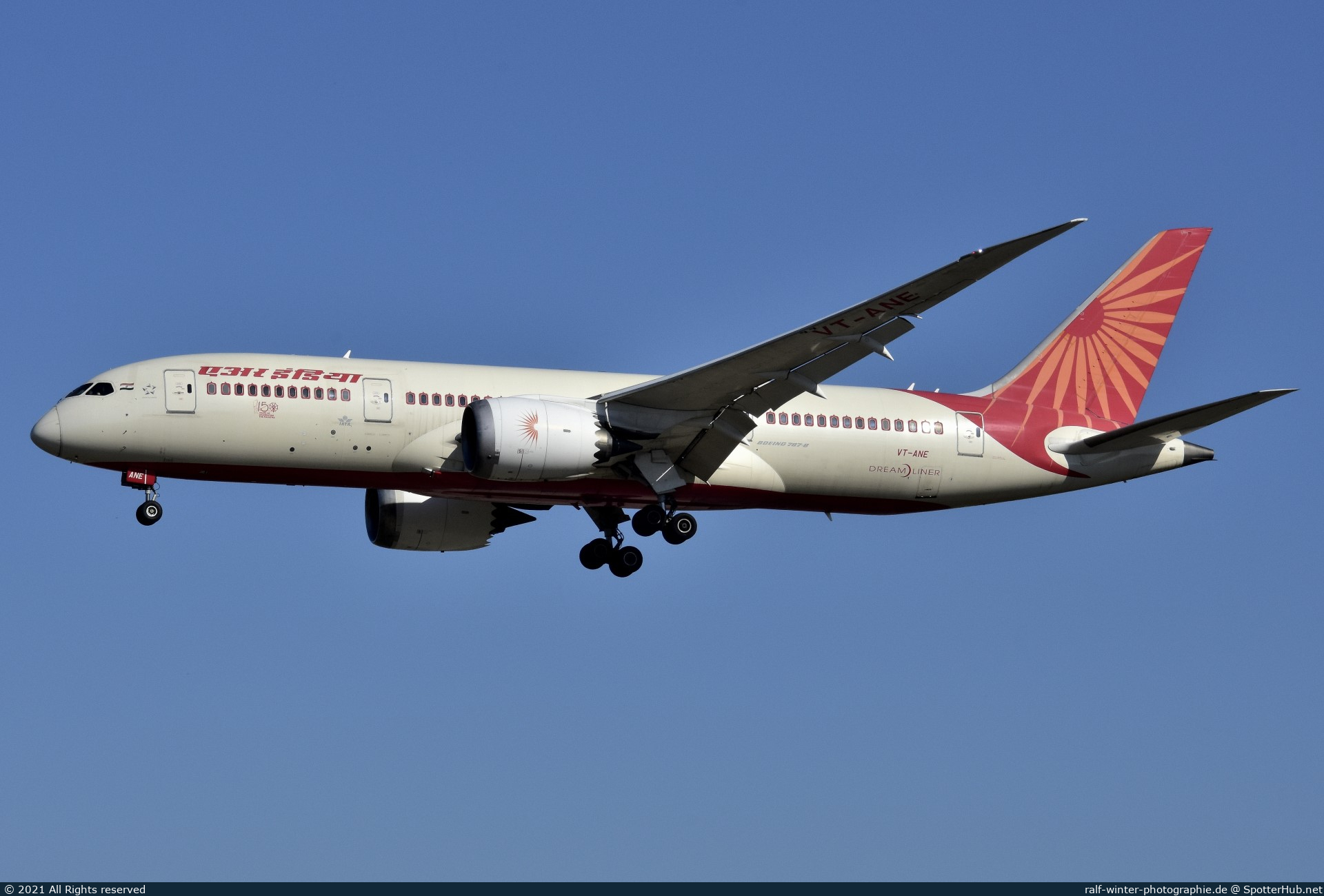 Photo of VT-ANE - Boeing 787-8 Dreamliner operated by Air India
