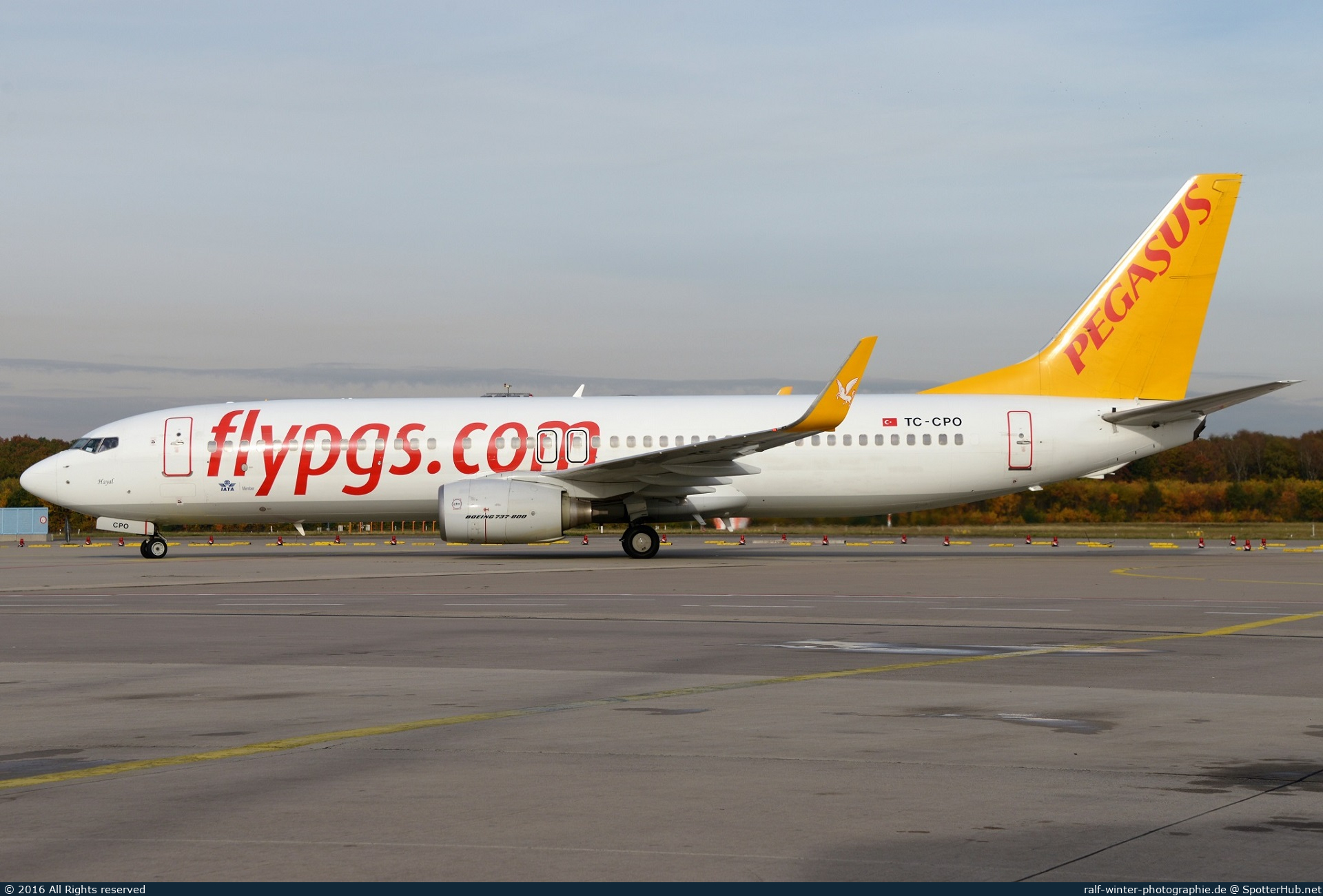 Photo of TC-CPO - Boeing 737-8AS operated by Pegasus Airlines
