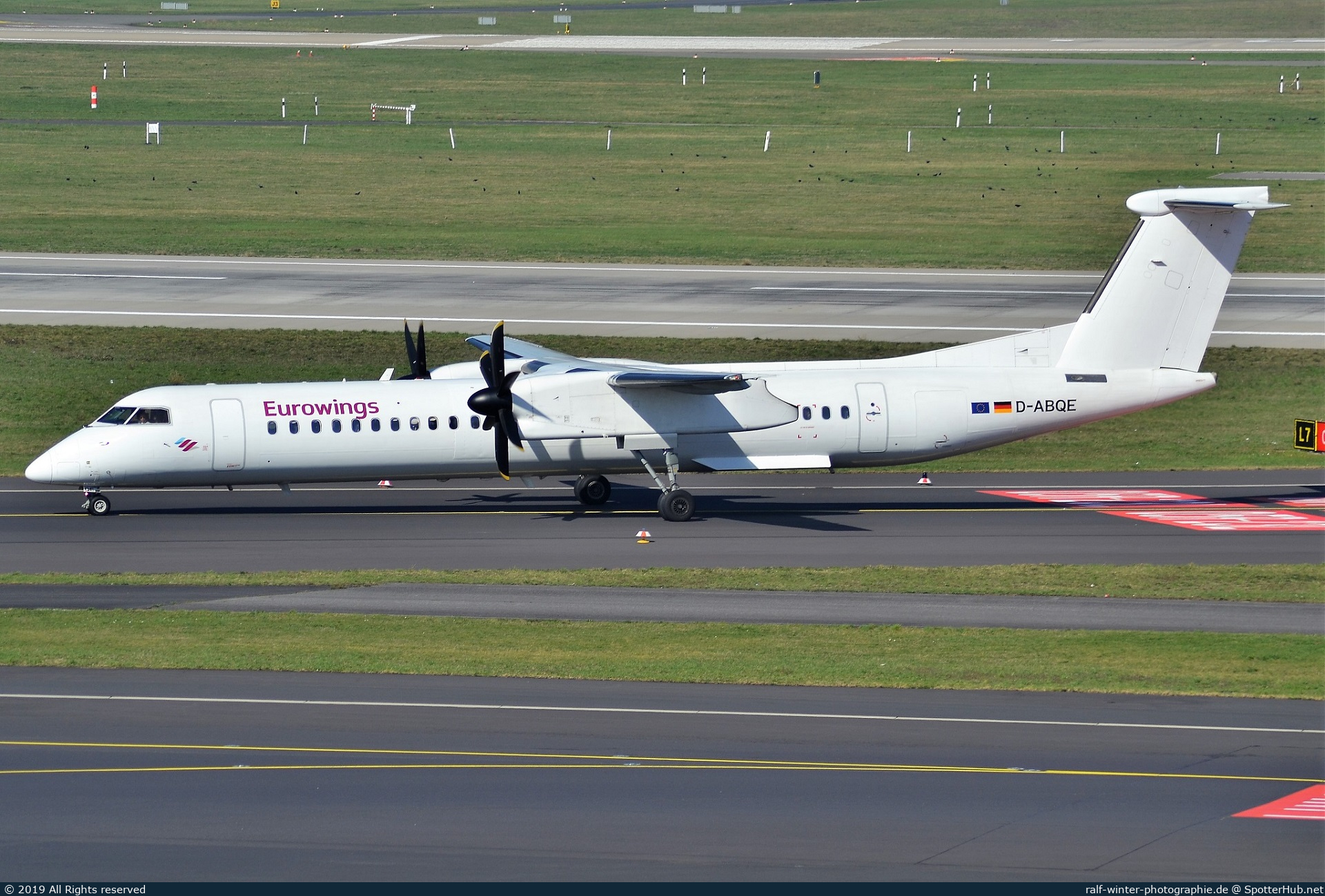 Photo of D-ABQE - Bombardier DHC-8-402 Dash 8 Q400 operated by Eurowings (opb LGW Luftfahrtgesellschaft Walter)
