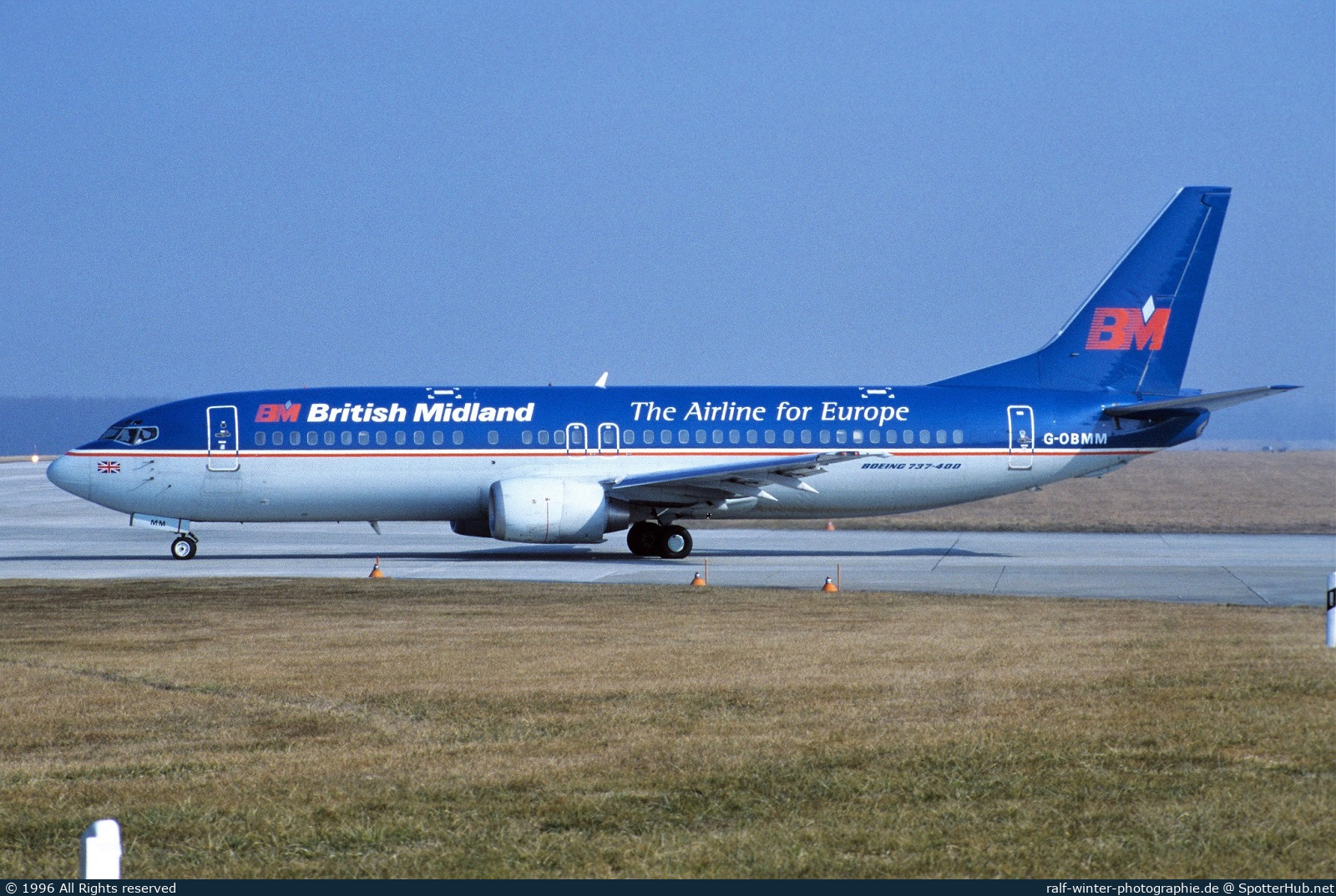 Photo of G-OBMM - Boeing 737-4Y0 operated by bmi British Midland