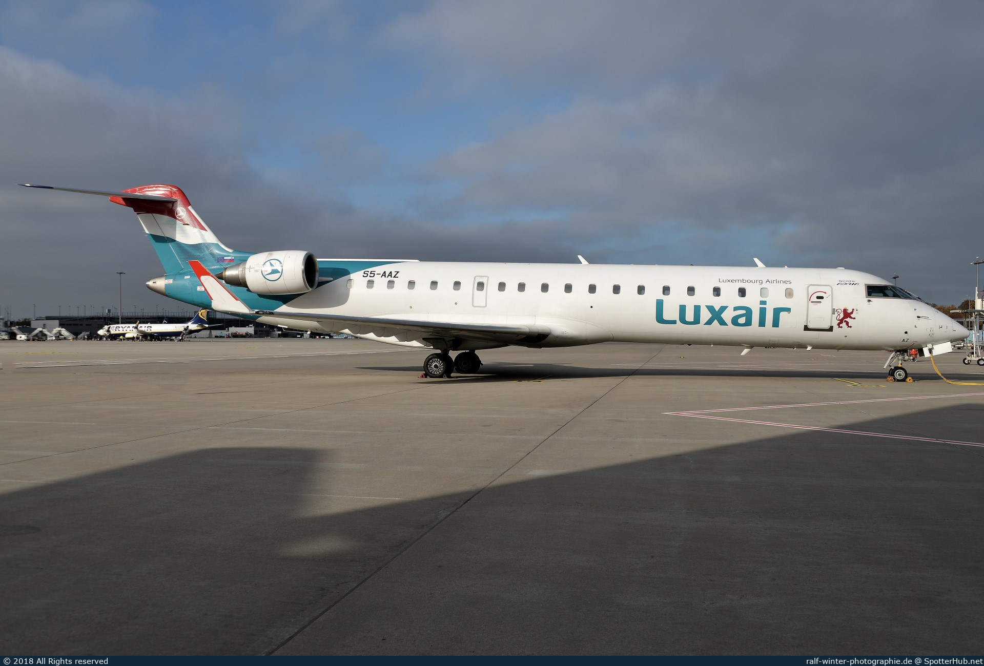 Photo of S5-AAZ - Bombardier CRJ-701ER operated by Luxair (opb Adria Airways)