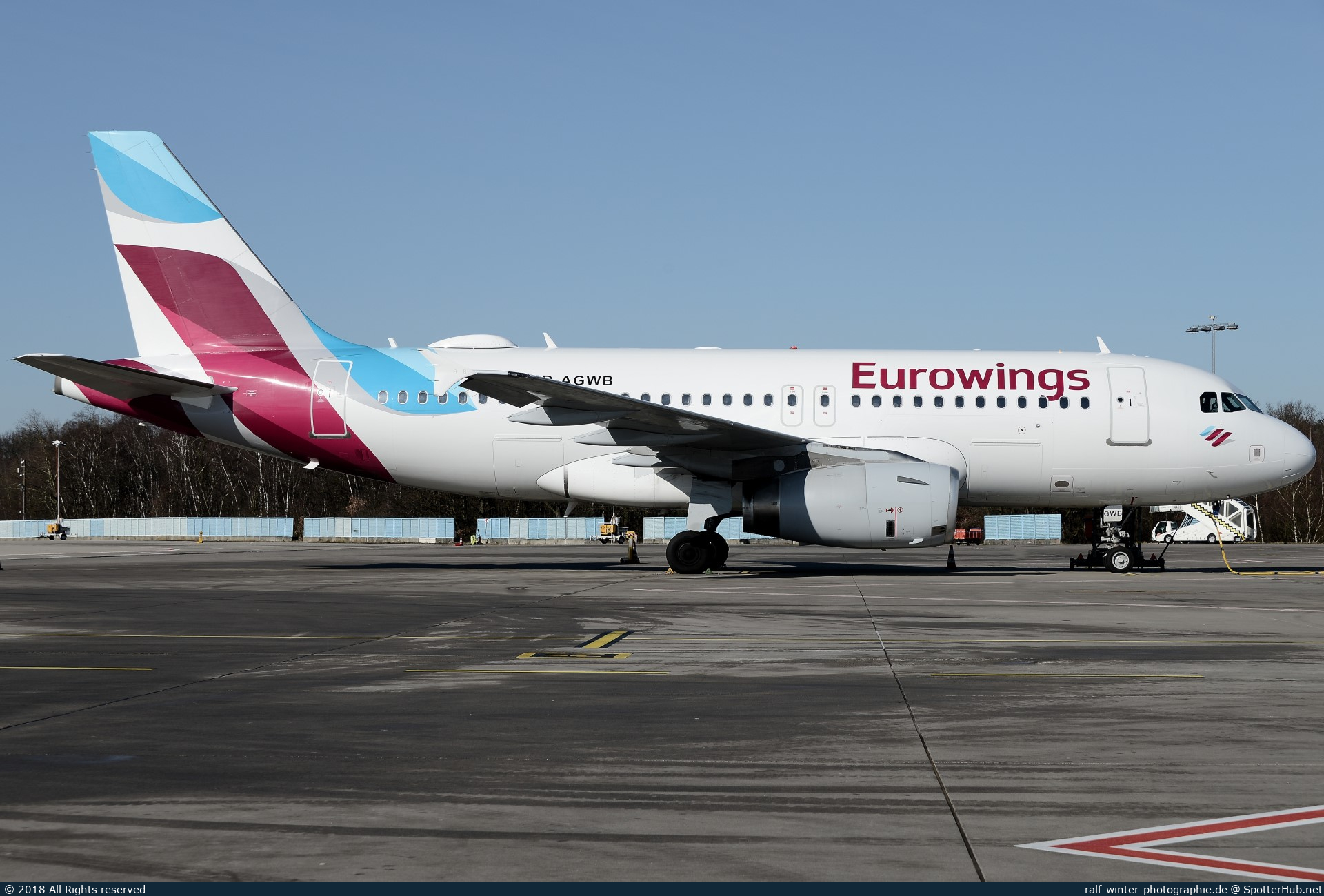 Photo of D-AGWB - Airbus A319-132 operated by Eurowings