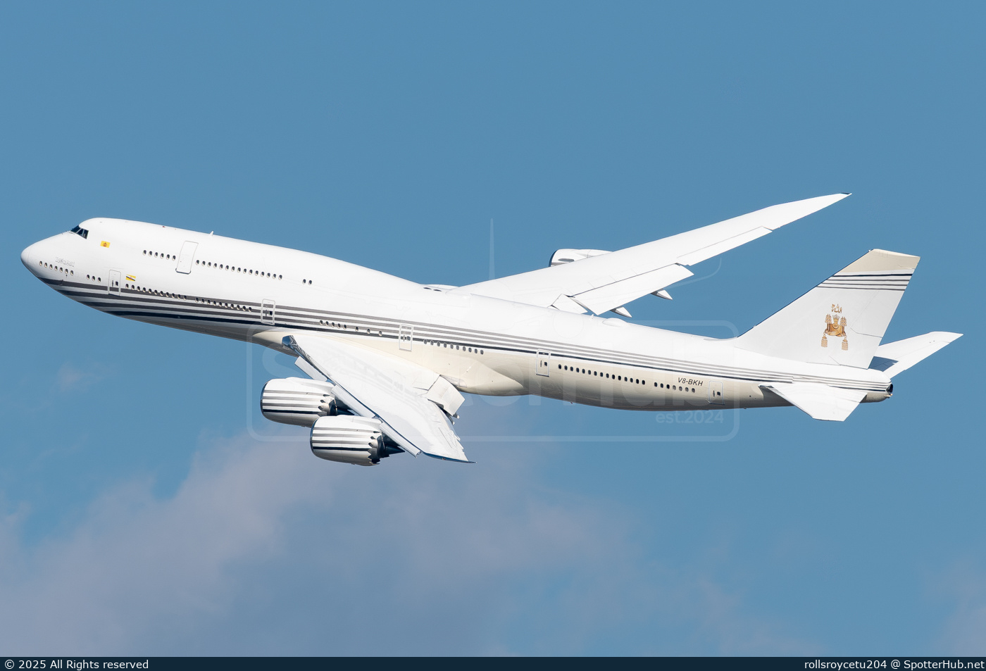 Photo of V8-BKH - Boeing 747-8LQ(BBJ) operated by Brunei Royal Flight