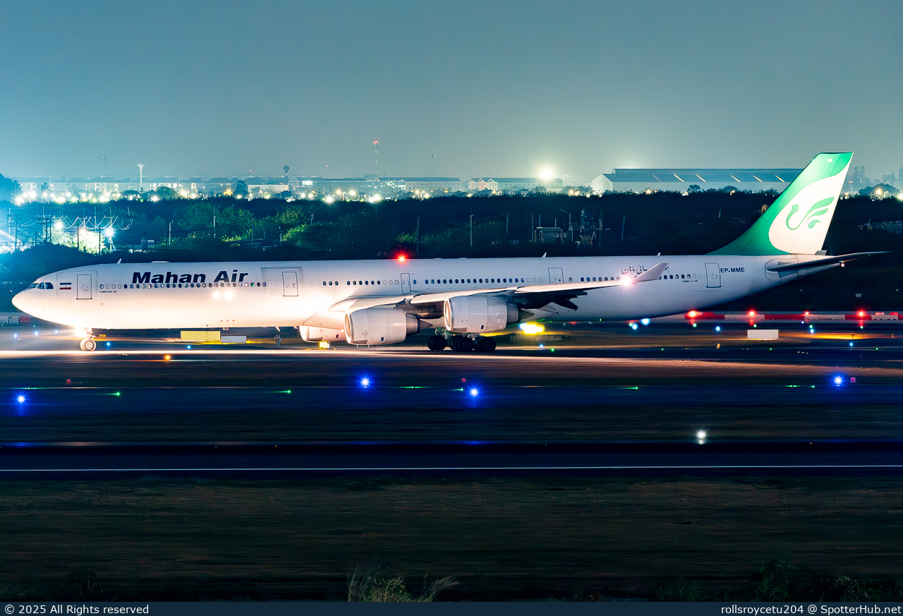 Photo of EP-MME - Airbus A340-642 operated by Mahan Air