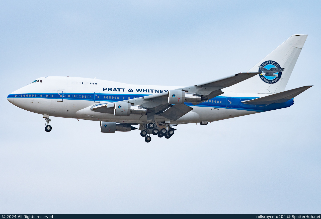 Photo of C-GTFF - Boeing 747SP-B5 operated by Pratt & Whitney Canada