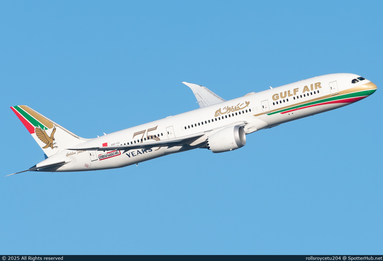 Photo of A9C-FG - Boeing 787-9 Dreamliner operated by Gulf Air