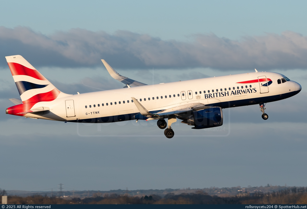 Photo of G-TTNK - Airbus A320-251N operated by British Airways