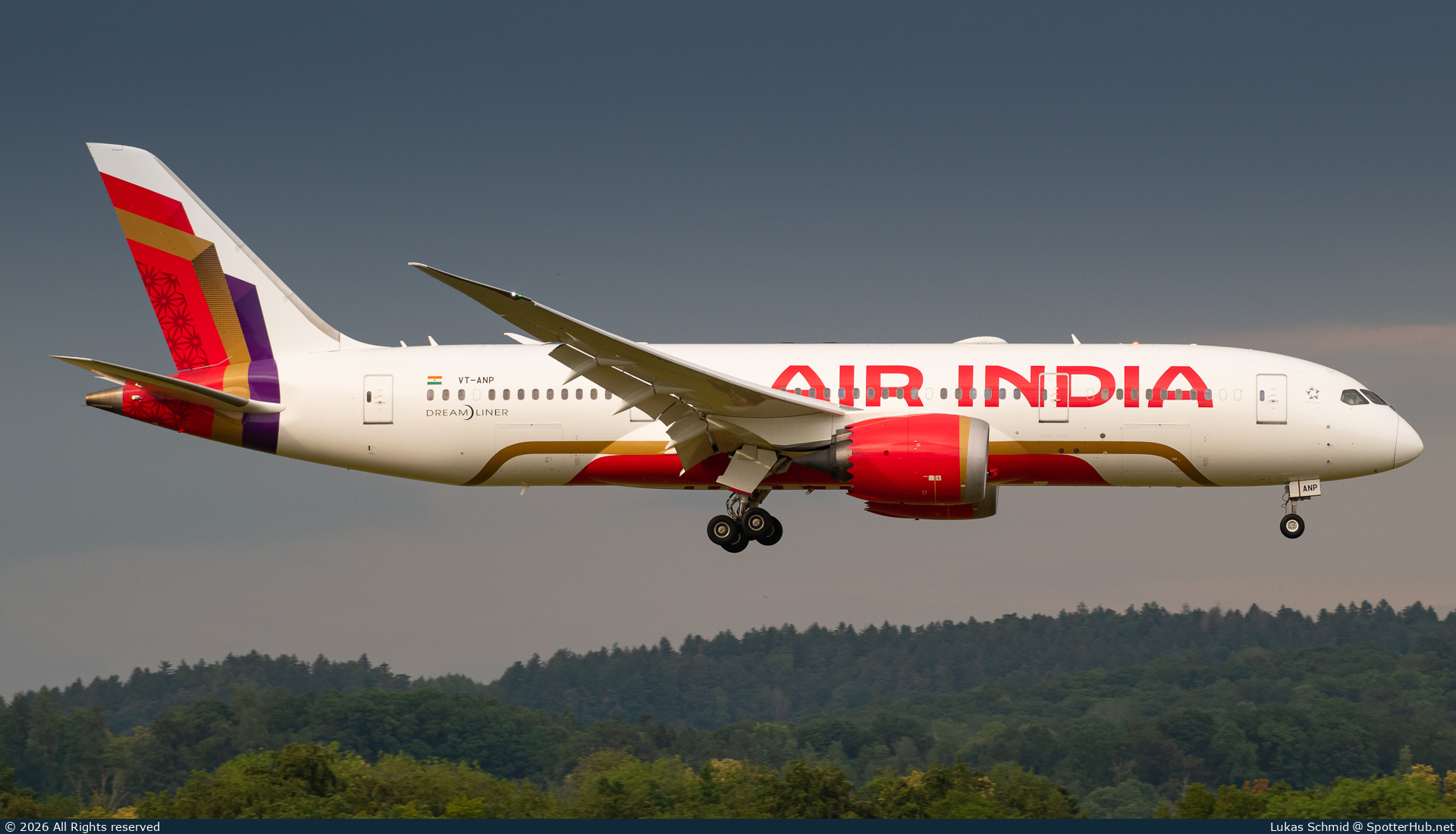 Photo of VT-ANP - Boeing 787-8 Dreamliner operated by Air India