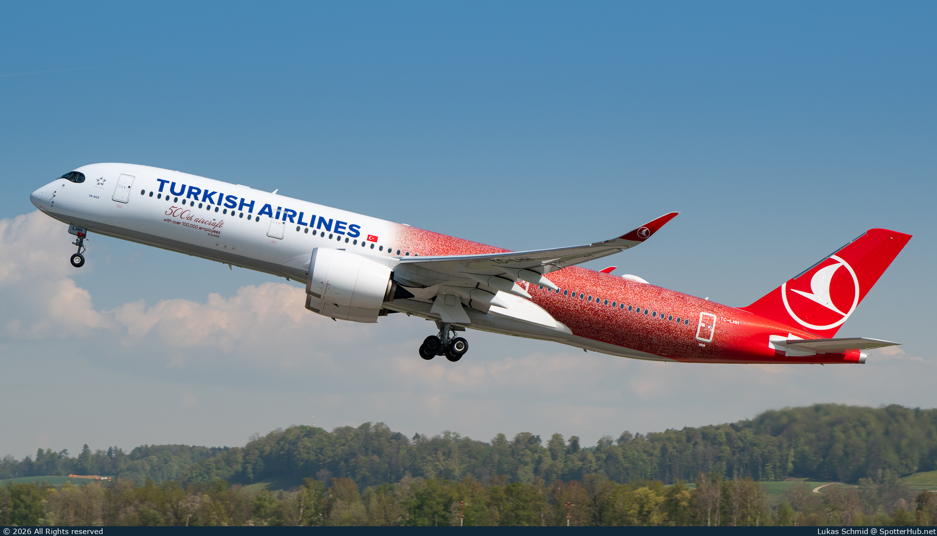 Photo of TC-LHH - Airbus A350-941 operated by Turkish Airlines