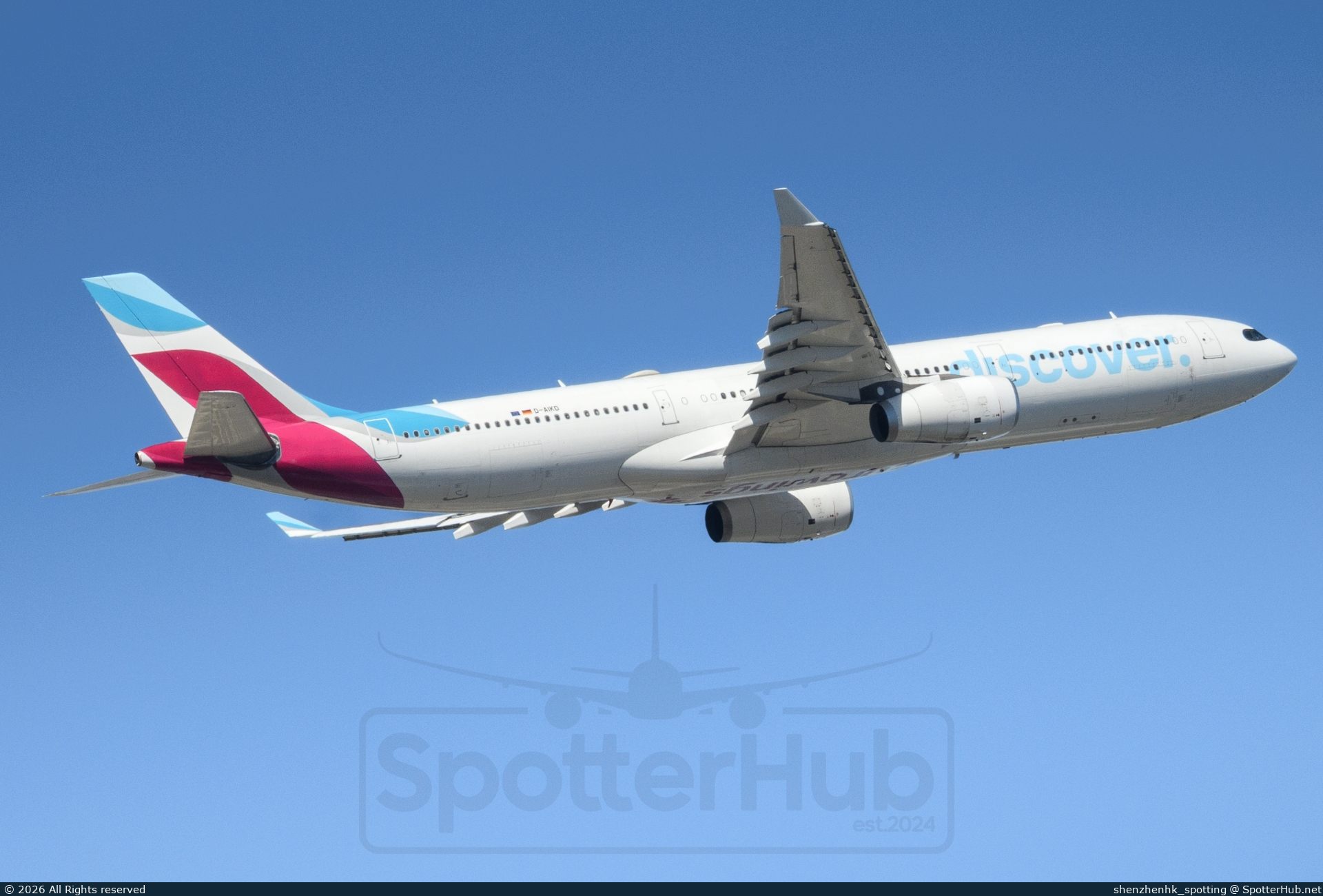 Photo of D-AIKD - Airbus A330-343 operated by Discover Airlines