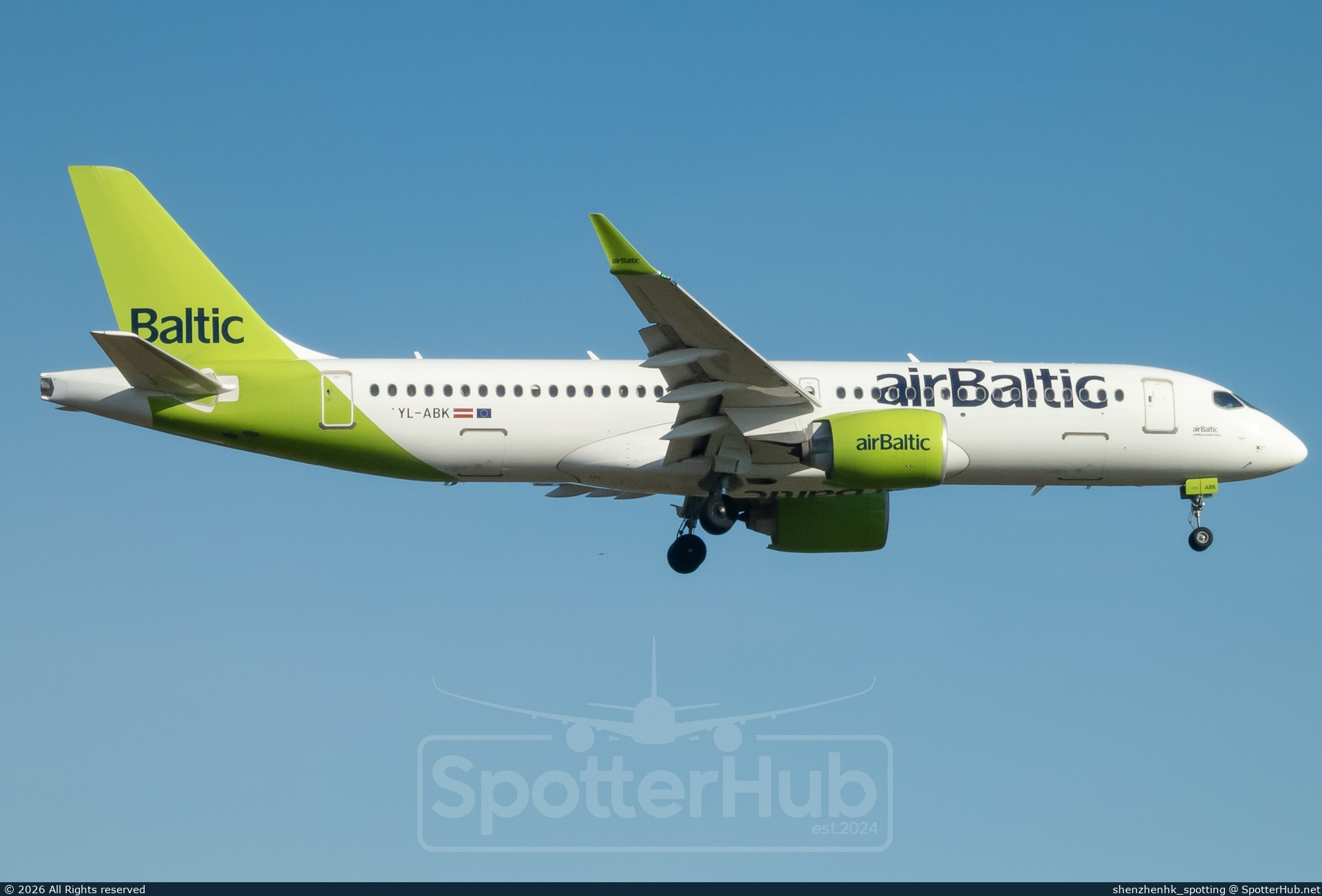 Photo of YL-ABK - Airbus A220-300 operated by airBaltic