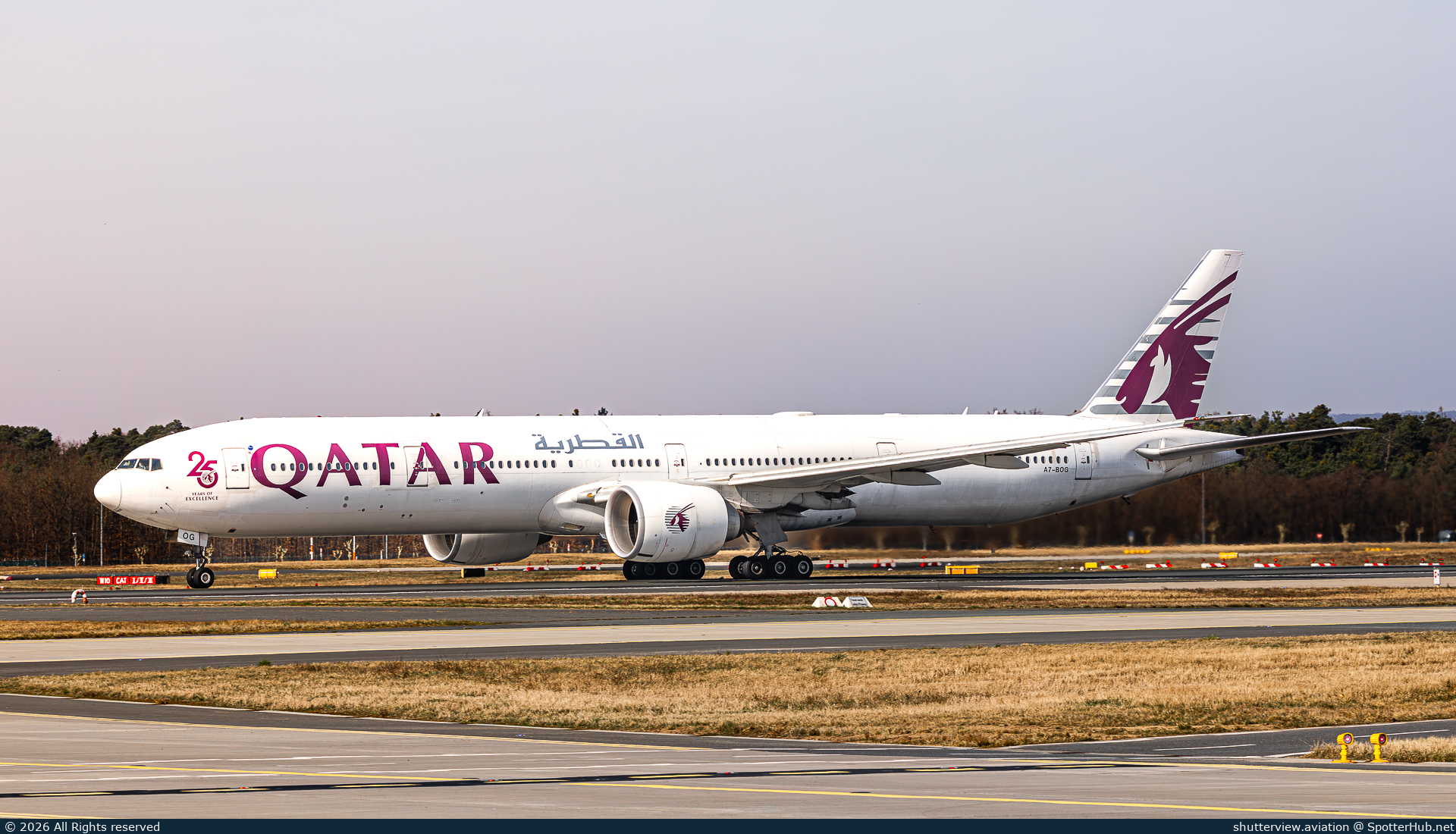 Photo of A7-BOG - Boeing 777-3ZG(ER) operated by Qatar Airways
