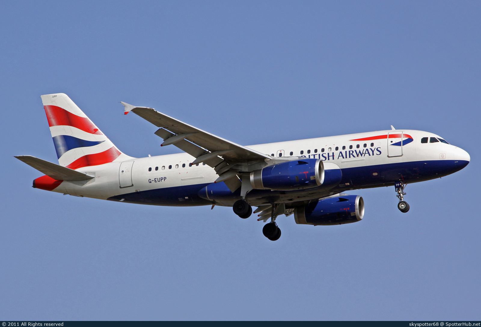 Photo of G-EUPP - Airbus A319-131 operated by British Airways