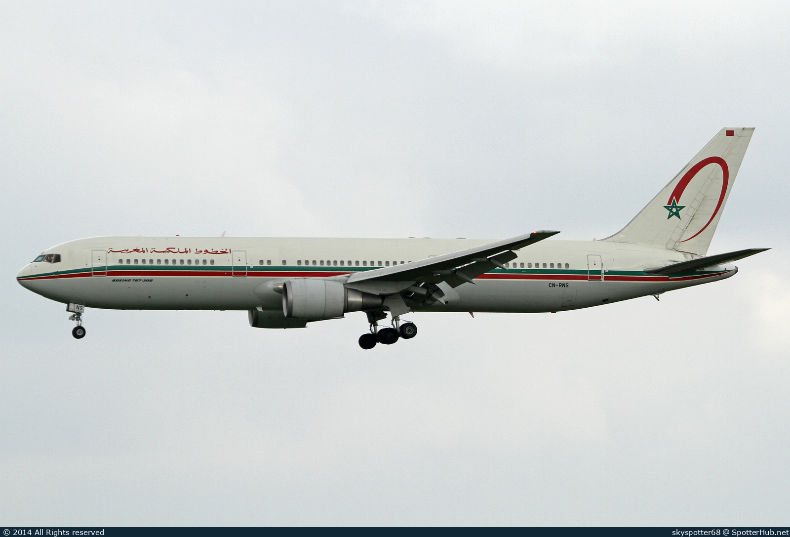 Photo of CN-RNS - Boeing 767-36N(ER) operated by Royal Air Maroc