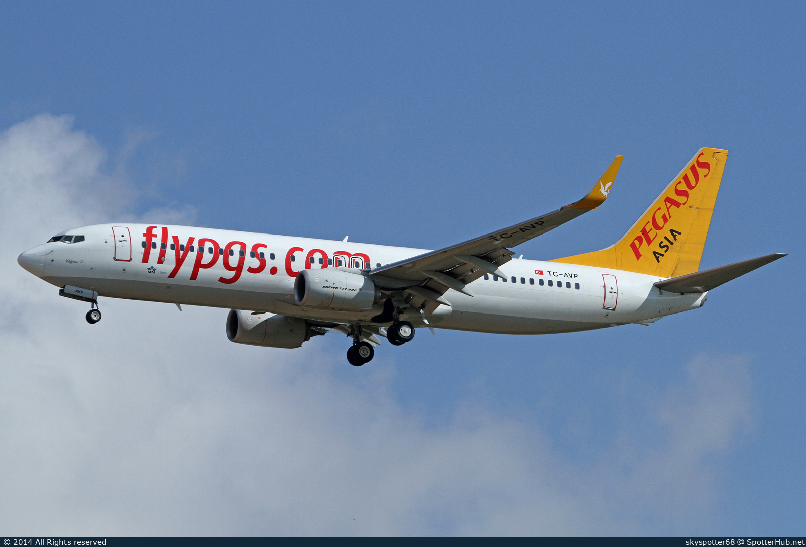 Photo of TC-AVP - Boeing 737-82R operated by Pegasus Asia