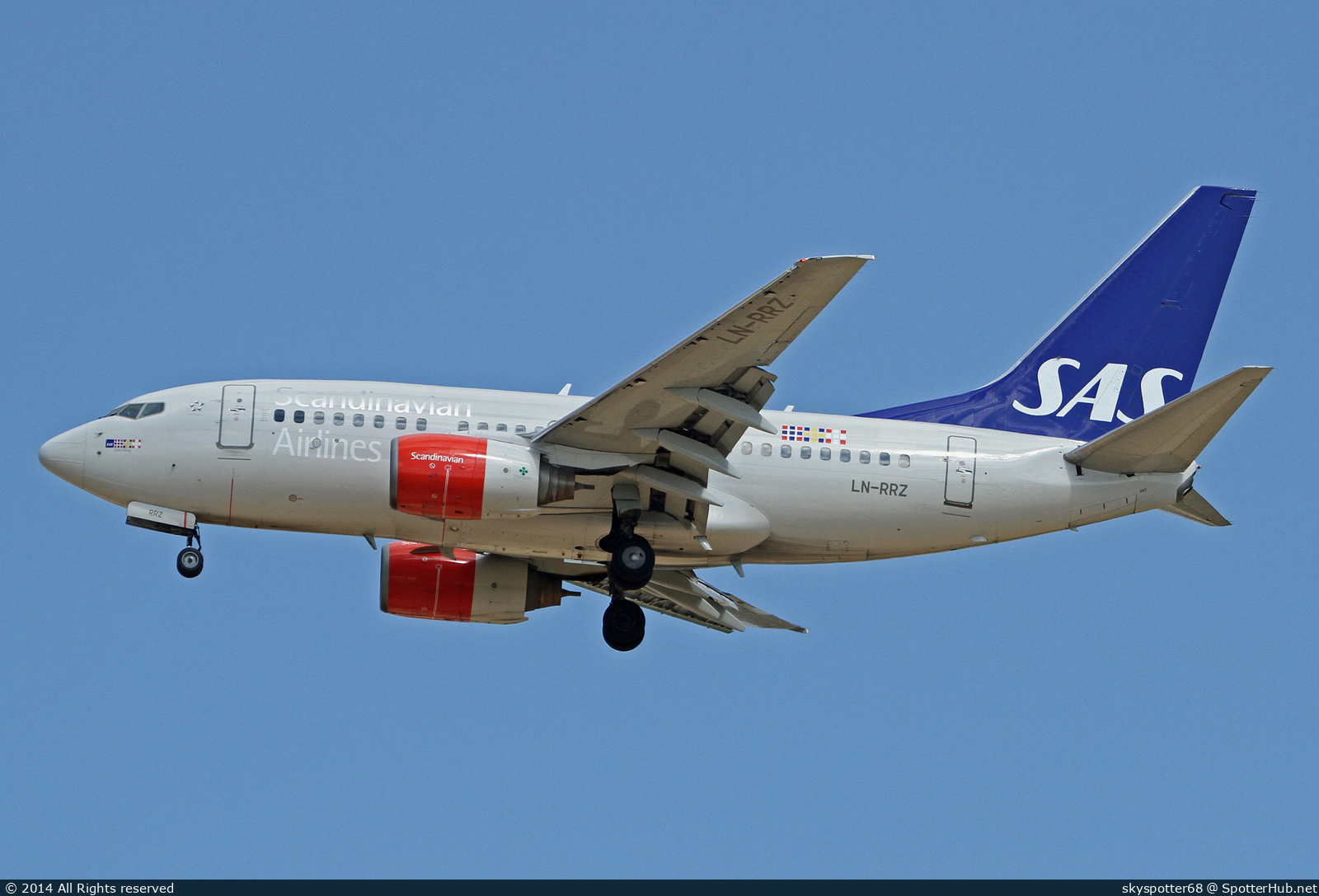 Photo of LN-RRZ - Boeing 737-683 operated by SAS Scandinavian Airlines