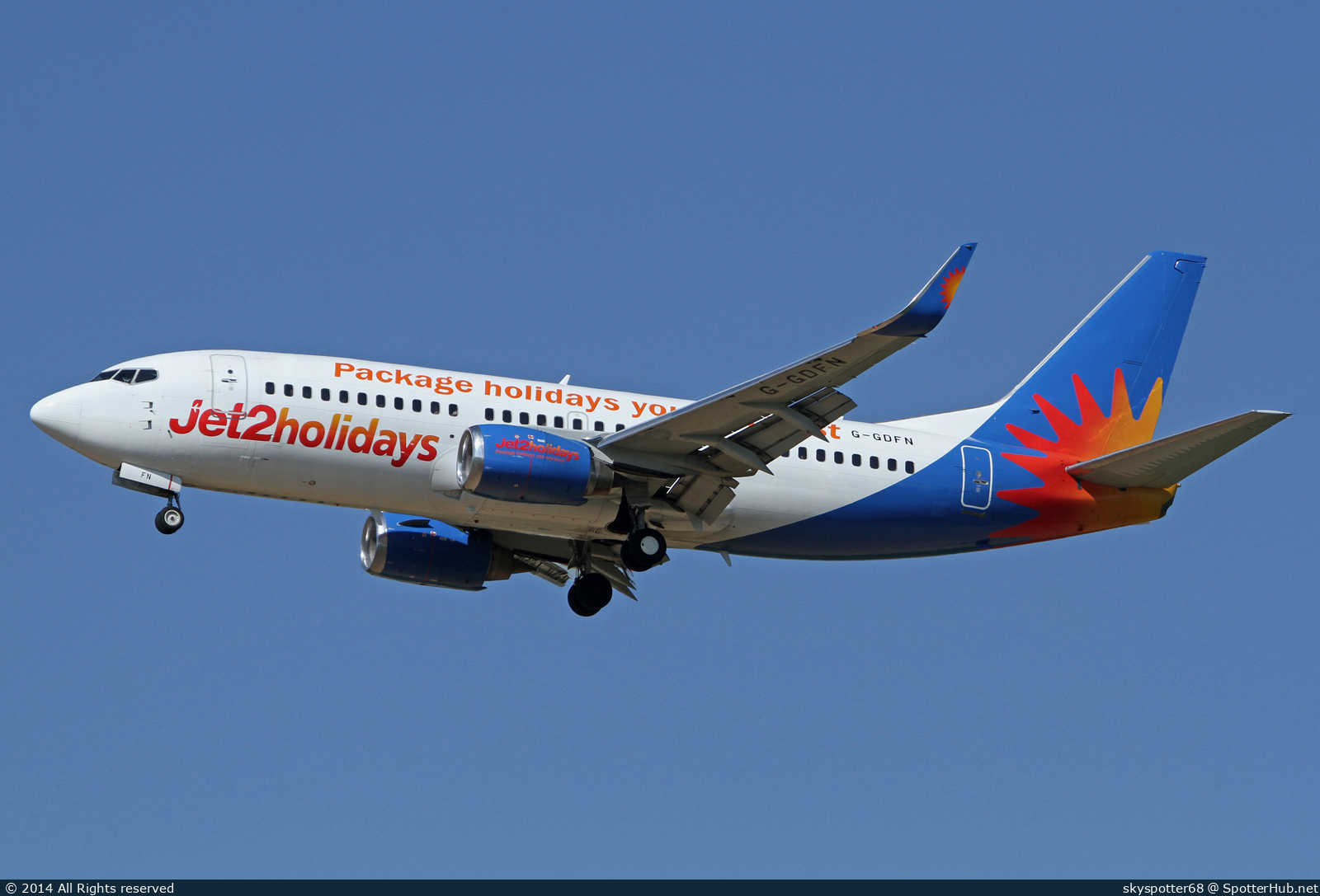 Photo of G-GDFN - Boeing 737-33V operated by Jet2