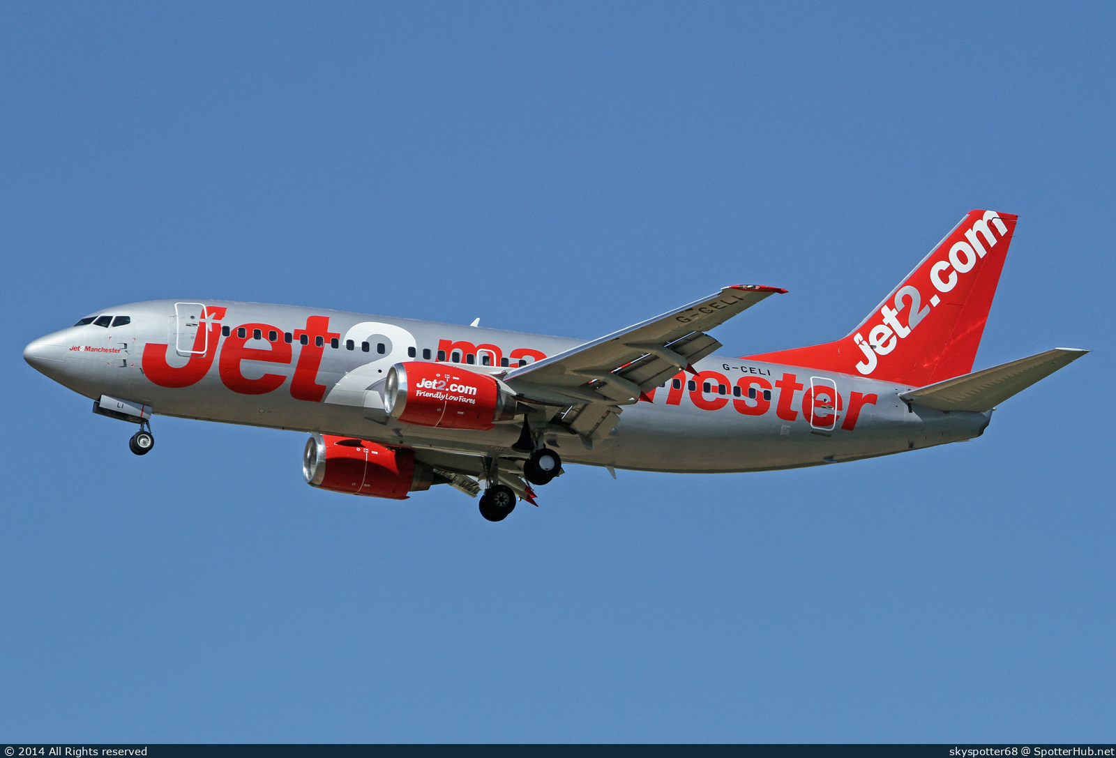 Photo of G-CELI - Boeing 737-330 operated by Jet2
