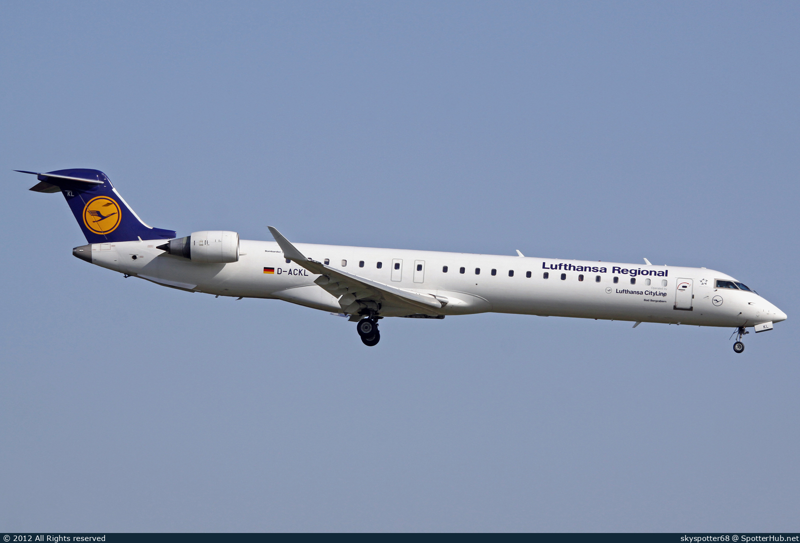 Photo of D-ACKL - Bombardier CRJ-900LR operated by Lufthansa CityLine