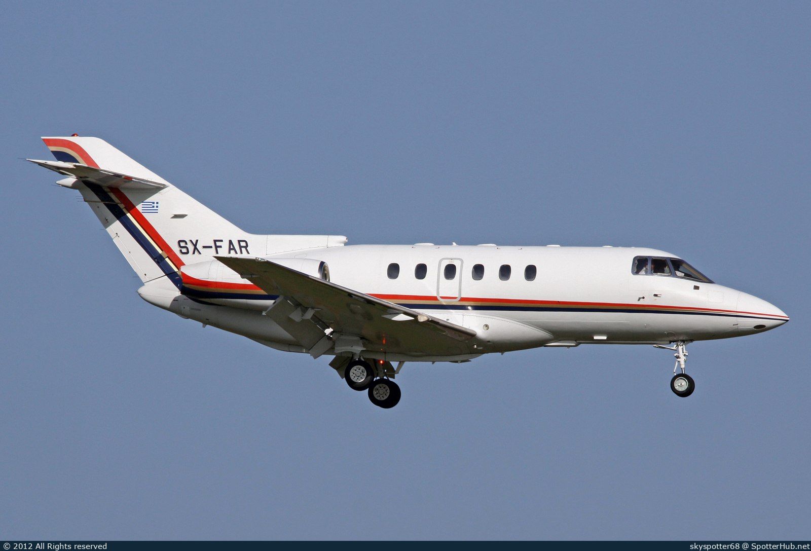 Photo of SX-FAR - Hawker Beechcraft 800XP operated by First Airways