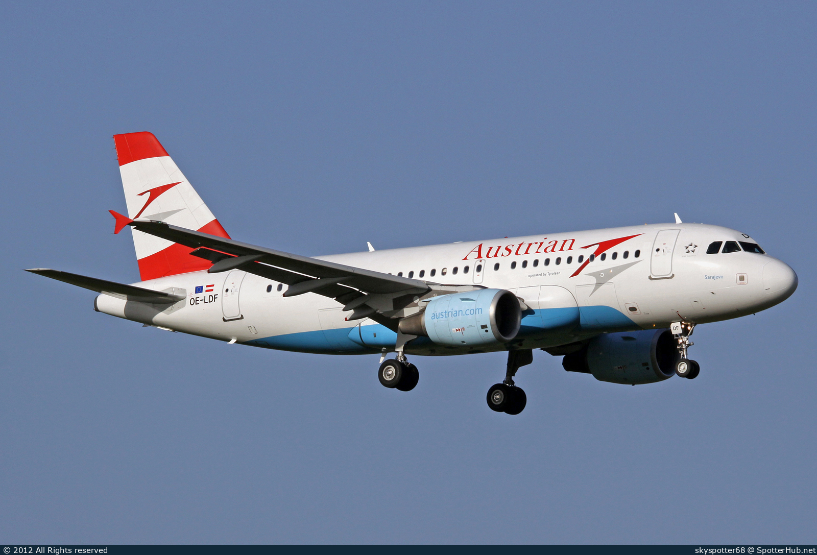 Photo of OE-LDF - Airbus A319-112 operated by Austrian Airlines