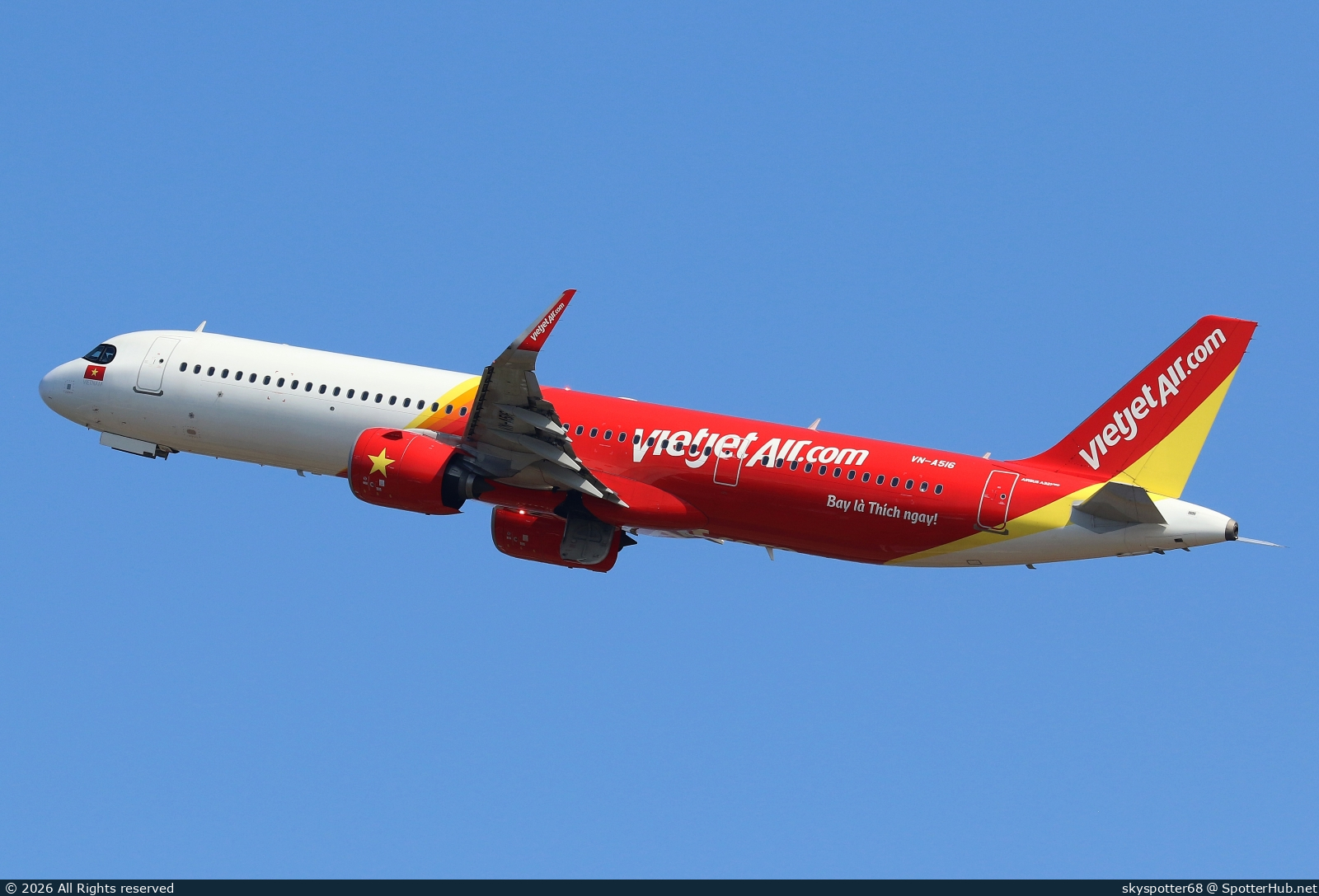 Photo of VN-A516 - Airbus A321-271NX operated by VietJet Air