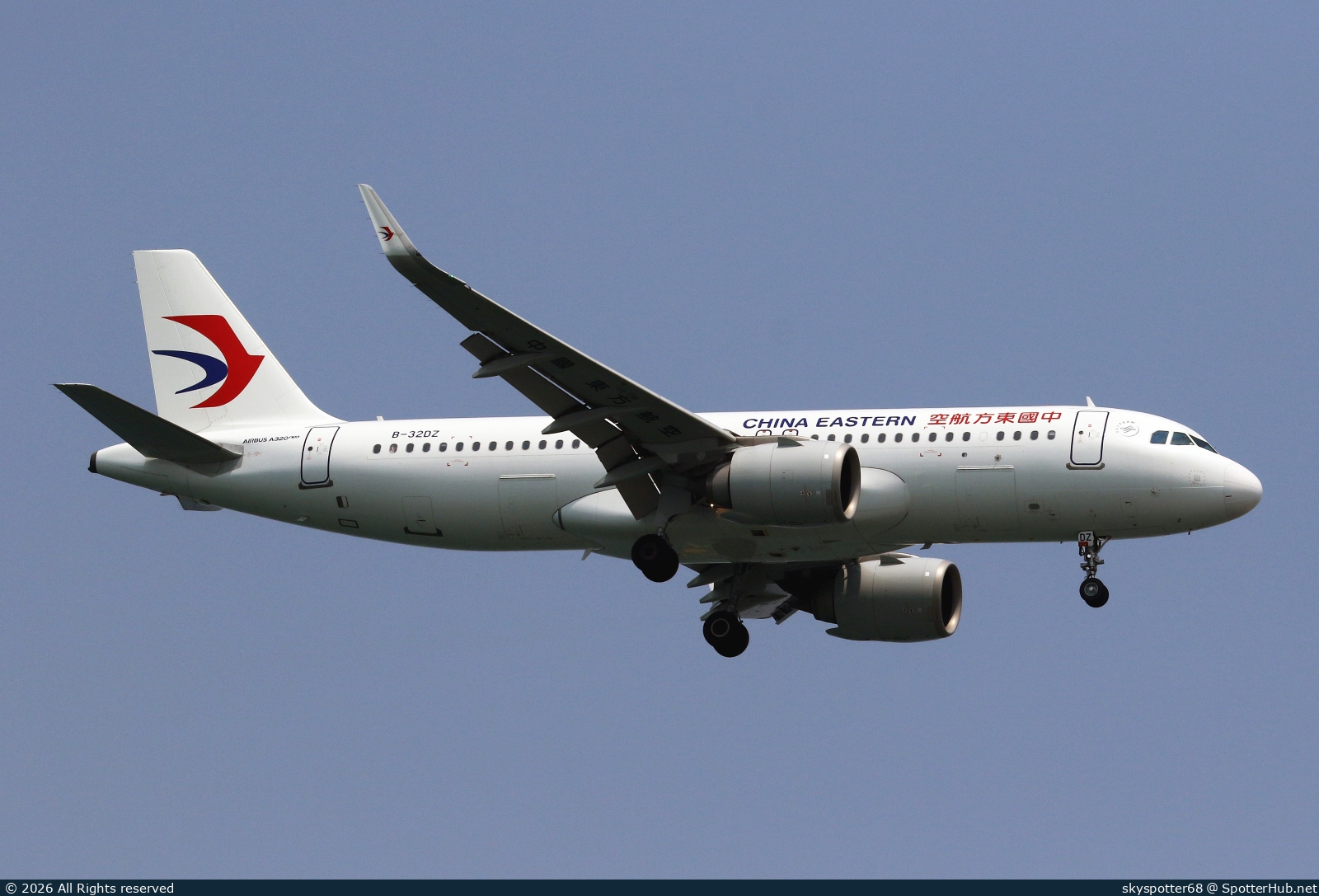 Photo of B-32DZ - Airbus A320-251N operated by China Eastern Airlines