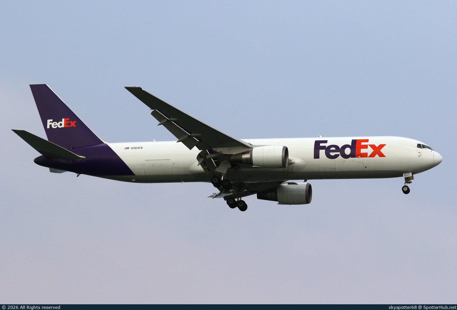 Photo of N103FE - Boeing 767-3S2F operated by FedEx