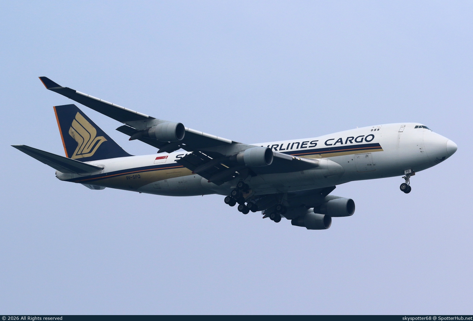 Photo of 9V-SFQ - Boeing 747-412F operated by Singapore Airlines Cargo