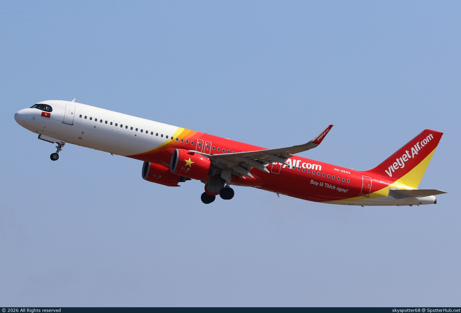 Photo of VN-A543 - Airbus A321-271NX operated by VietJet Air
