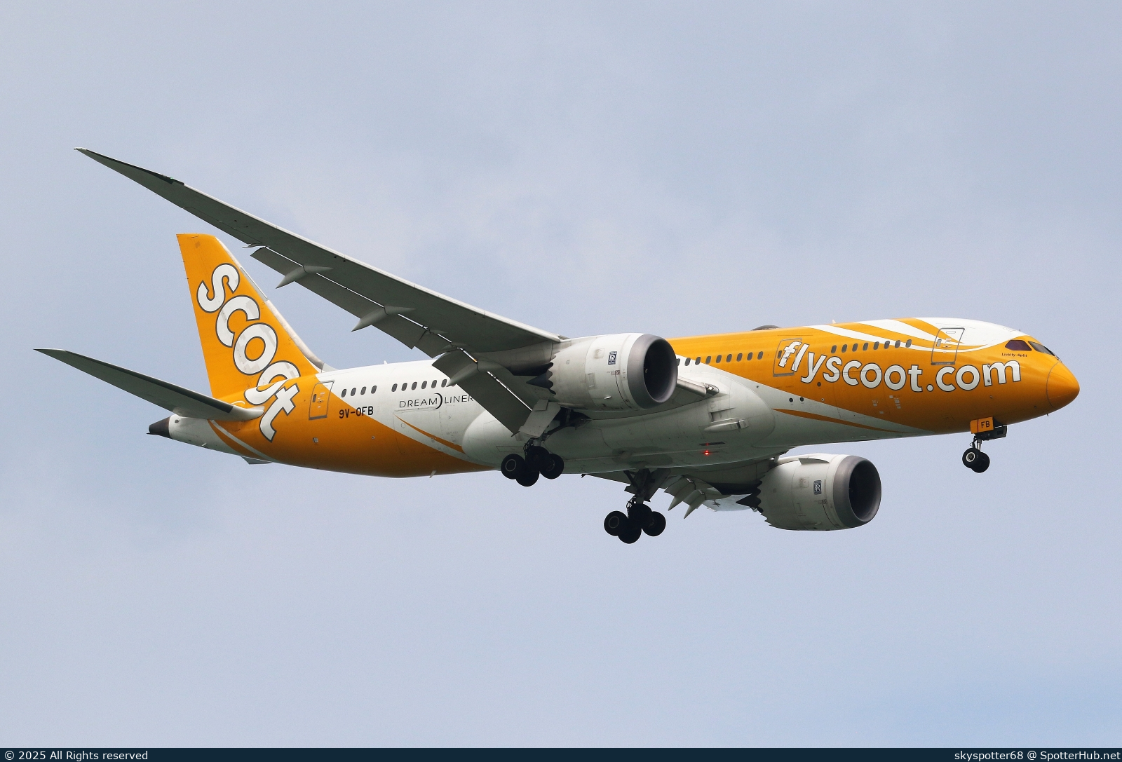 Photo of 9V-OFB - Boeing 787-8 Dreamliner operated by Scoot