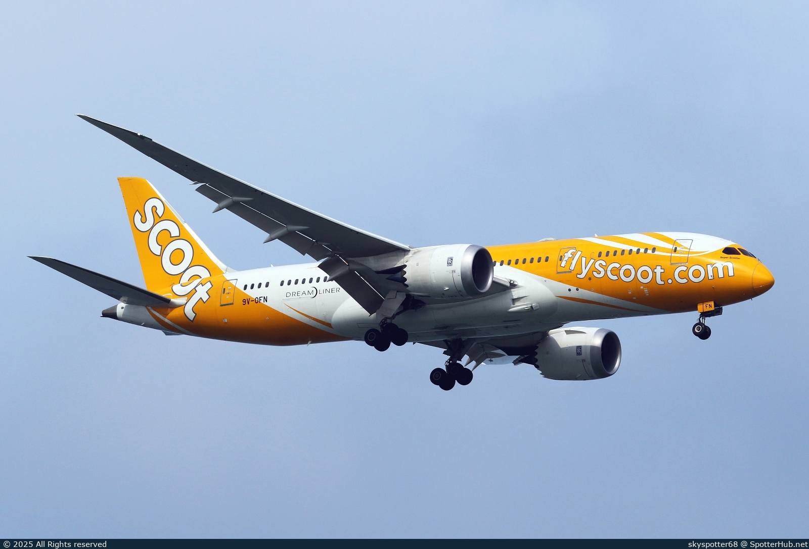 Photo of 9V-OFN - Boeing 787-8 Dreamliner operated by Scoot