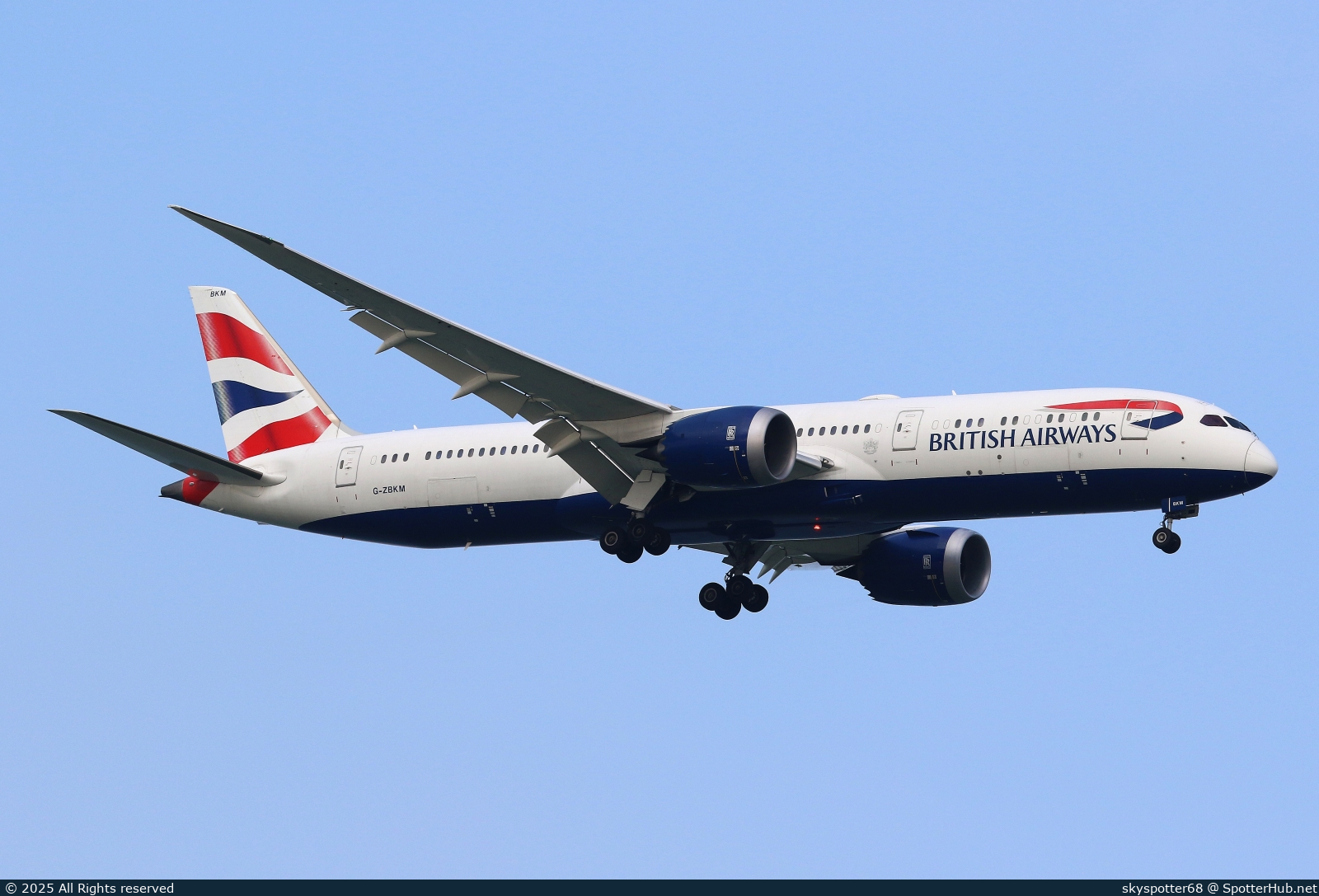 Photo of G-ZBKM - Boeing 787-9 Dreamliner operated by British Airways